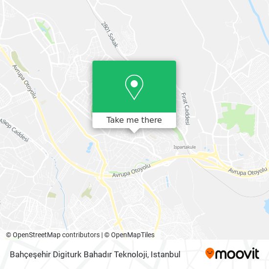 Bahçeşehir Digiturk Bahadır Teknoloji map