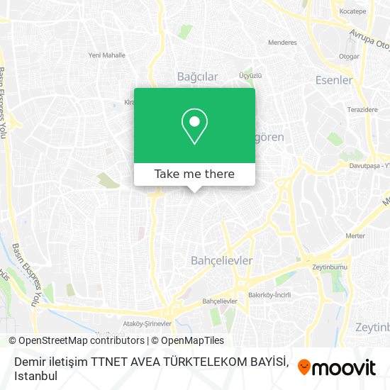 Demir iletişim TTNET AVEA TÜRKTELEKOM BAYİSİ map