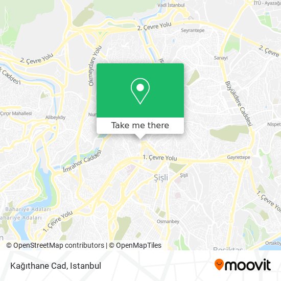Kağıthane Cad map