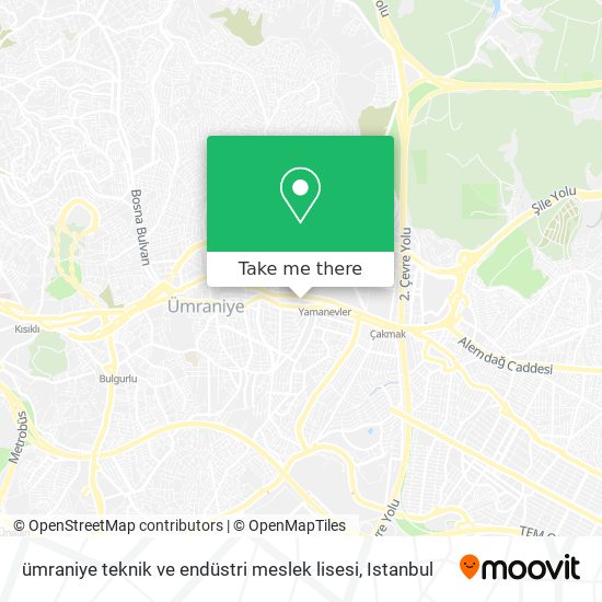 ümraniye teknik ve endüstri meslek lisesi map