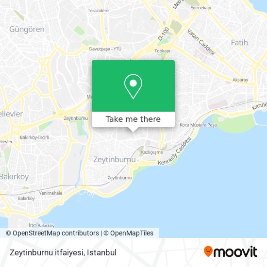 Zeytinburnu itfaiyesi map