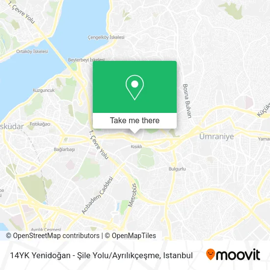 14YK Yenidoğan - Şile Yolu / Ayrılıkçeşme map
