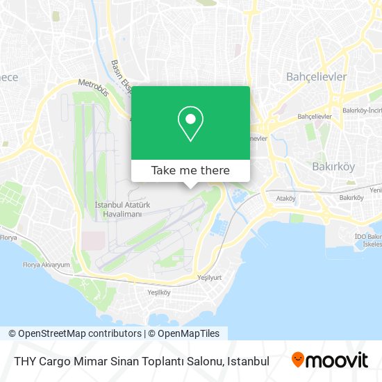 THY Cargo Mimar Sinan Toplantı Salonu map