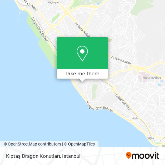 Kiptaş Dragon Konutları map