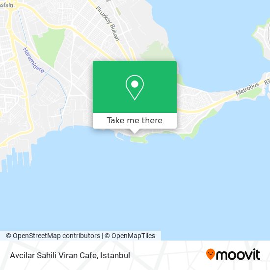 Avcilar Sahili Viran Cafe map