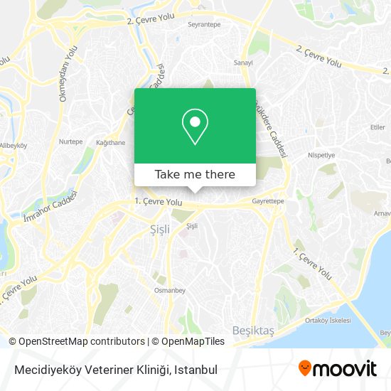 Mecidiyeköy Veteriner Kliniği map