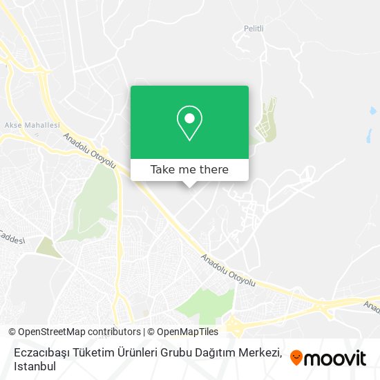Eczacıbaşı Tüketim Ürünleri Grubu Dağıtım Merkezi map