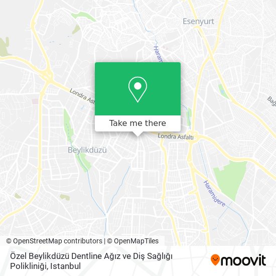 Özel Beylikdüzü Dentline Ağız ve Diş Sağlığı Polikliniği map