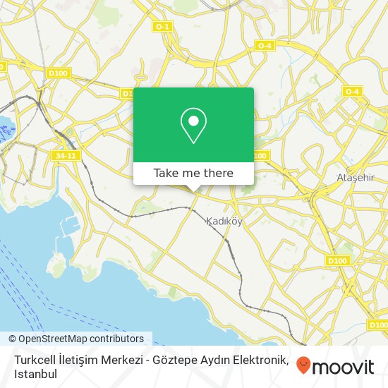 Turkcell İletişim Merkezi - Göztepe Aydın Elektronik map