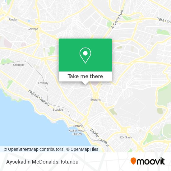 Aysekadin McDonalds map