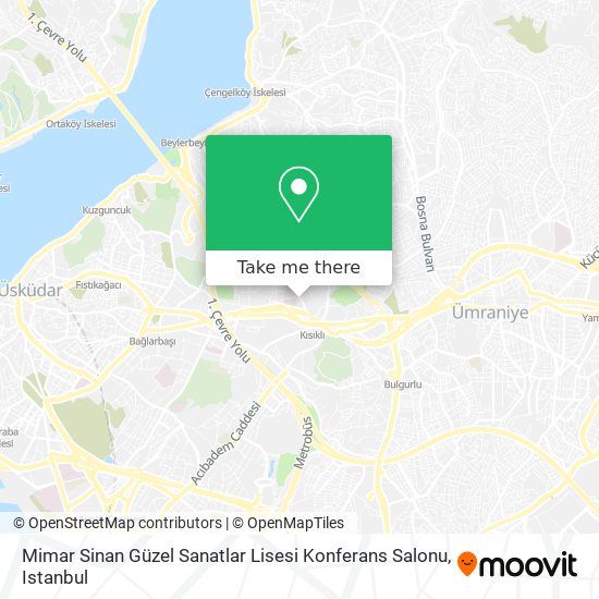 Mimar Sinan Güzel Sanatlar Lisesi Konferans Salonu map