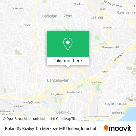 Bakırköy Kızılay Tıp Merkezi- MR Ünitesi map