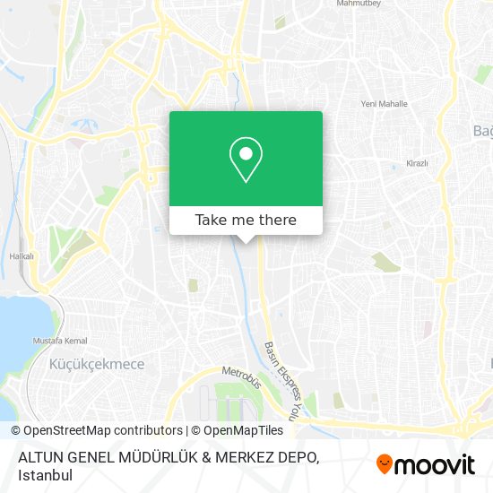 ALTUN GENEL MÜDÜRLÜK & MERKEZ DEPO map