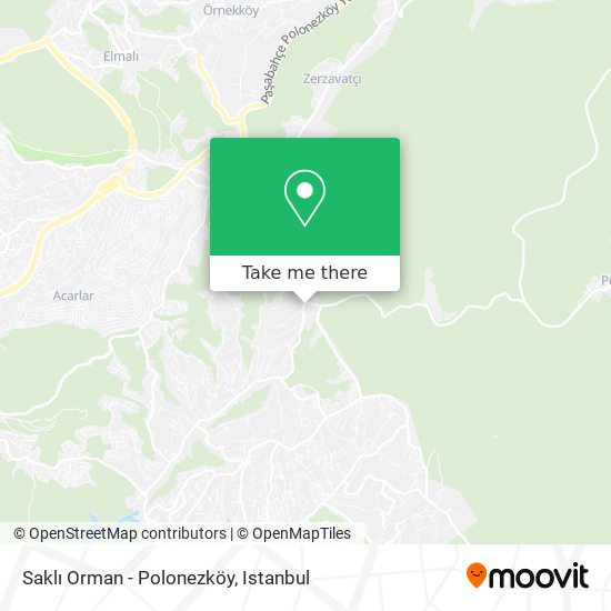 Saklı Orman - Polonezköy map