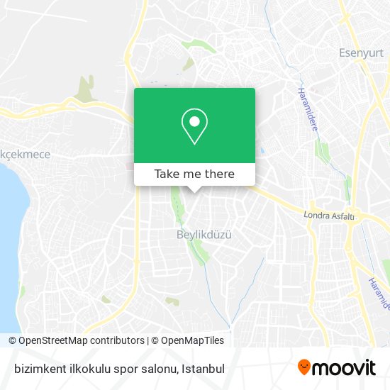 bizimkent ilkokulu spor salonu map