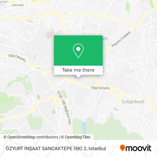 ÖZYURT İNŞAAT SANCAKTEPE İSKİ 2 map