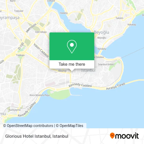 Glorious Hotel Istanbul map