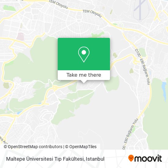 Maltepe Üniversitesi Tıp Fakültesi map