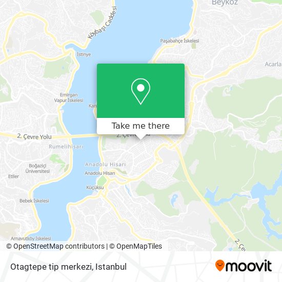 Otagtepe tip merkezi map