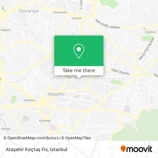 Ataşehir Koçtaş Fix map