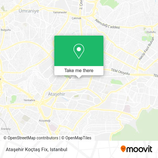 Ataşehir Koçtaş Fix map