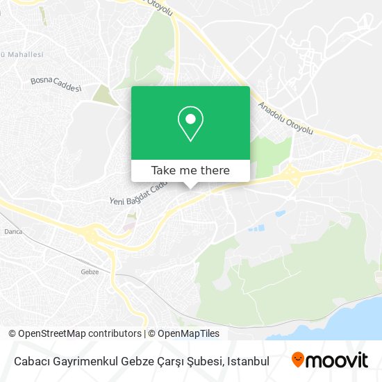 Cabacı Gayrimenkul Gebze Çarşı Şubesi map
