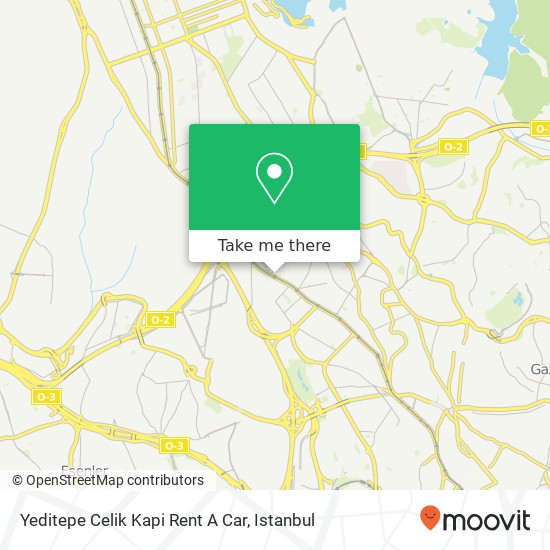 Yeditepe Celik Kapi Rent A Car map