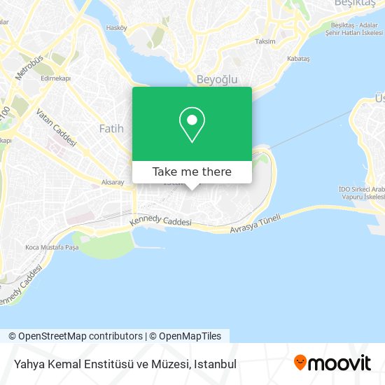Yahya Kemal Enstitüsü ve Müzesi map