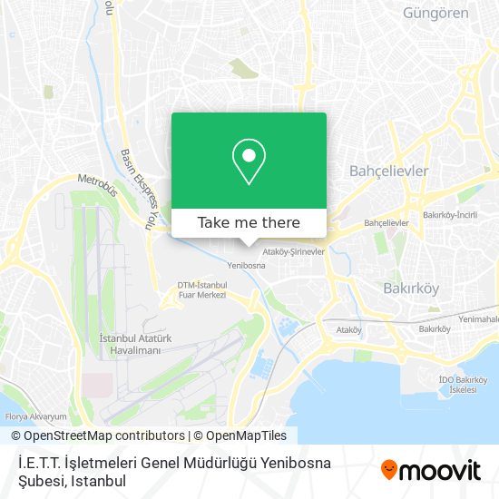 İ.E.T.T. İşletmeleri Genel Müdürlüğü Yenibosna Şubesi map