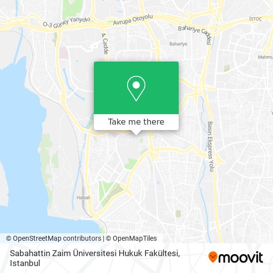 Sabahattin Zaim Üniversitesi Hukuk Fakültesi map