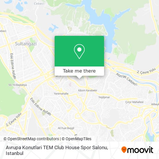 Avrupa Konutlari TEM Club House Spor Salonu map