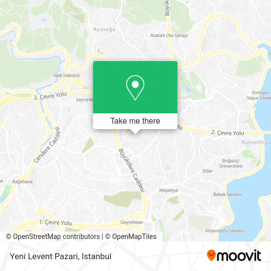 Yeni Levent Pazari map