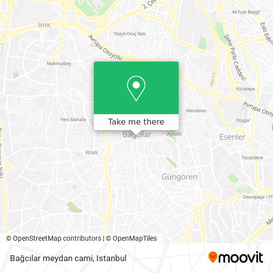 Bağcılar meydan cami map