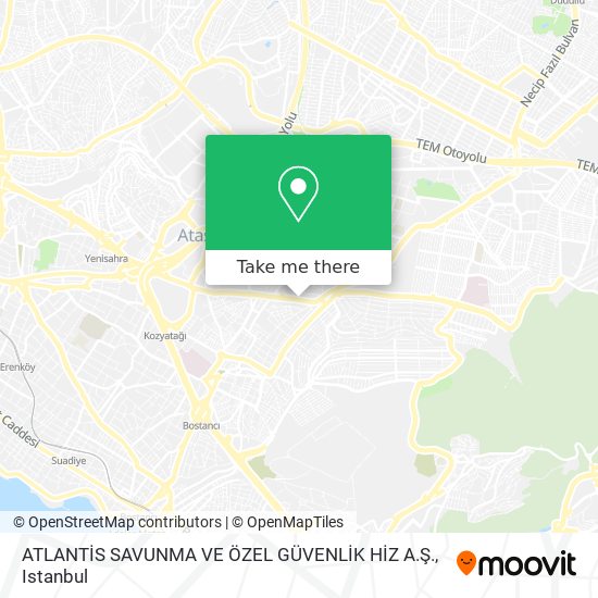 ATLANTİS SAVUNMA VE ÖZEL GÜVENLİK HİZ A.Ş. map