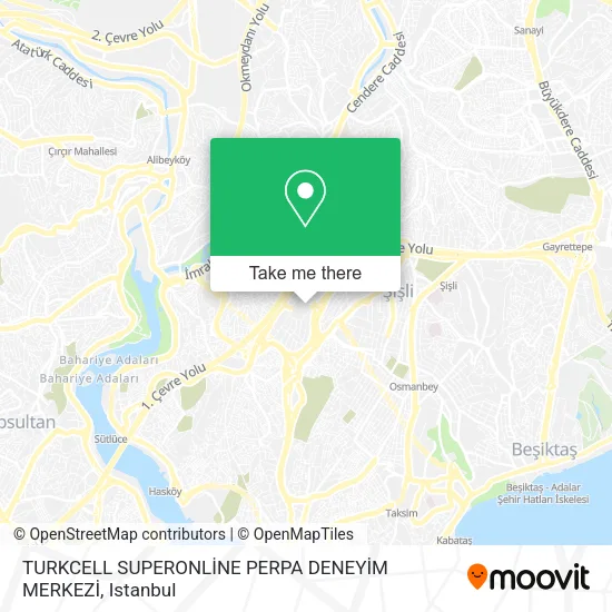 TURKCELL SUPERONLİNE PERPA DENEYİM MERKEZİ map