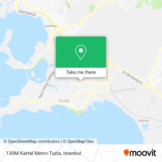 130M Kartal Metro-Tuzla map