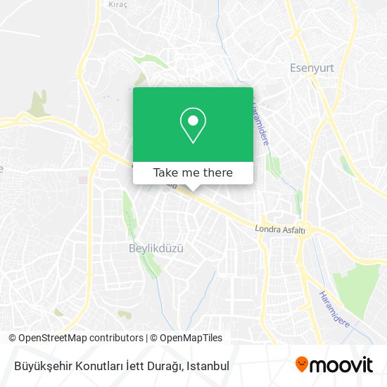 Büyükşehir Konutları İett Durağı map