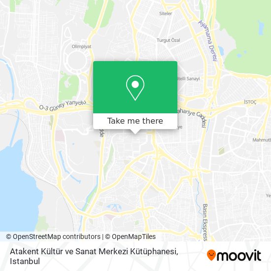 Atakent Kültür ve Sanat Merkezi Kütüphanesi map