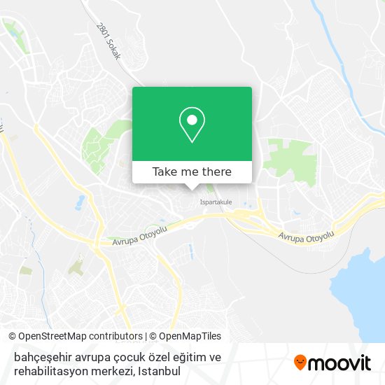 bahçeşehir avrupa çocuk  özel eğitim ve rehabilitasyon merkezi map
