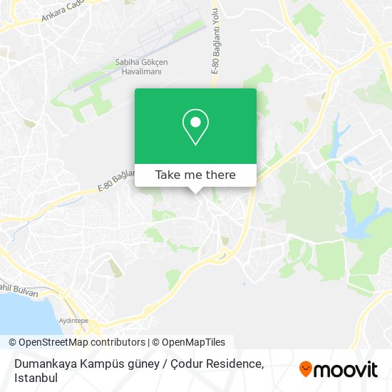 Dumankaya Kampüs güney / Çodur Residence map