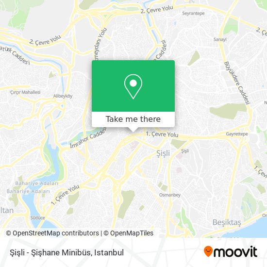 Şişli - Şişhane Minibüs map