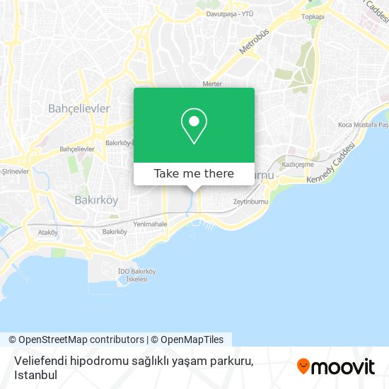 Veliefendi hipodromu sağlıklı yaşam parkuru map