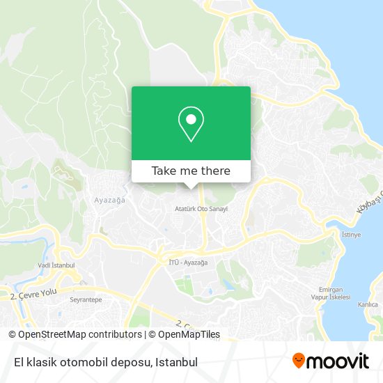 El klasik otomobil deposu map