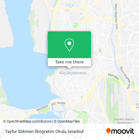 Tayfur Sökmen İlköğretim Okulu map