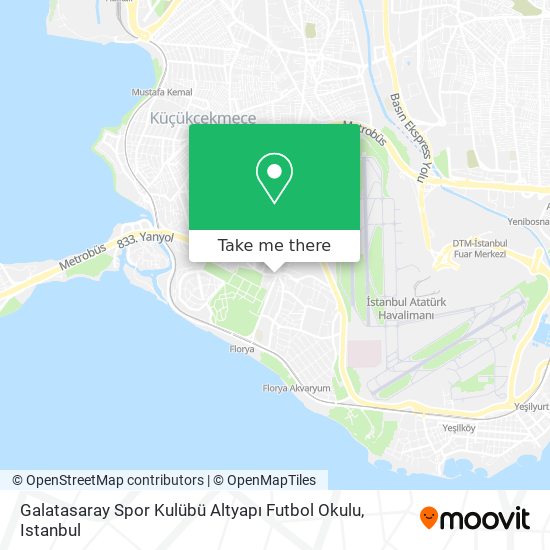 Galatasaray Spor Kulübü Altyapı Futbol Okulu map