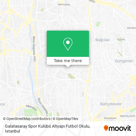 Galatasaray Spor Kulübü Altyapı Futbol Okulu map
