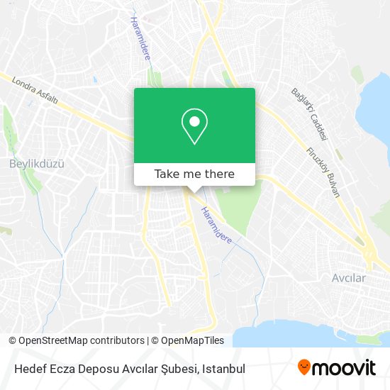 Hedef Ecza Deposu Avcılar Şubesi map