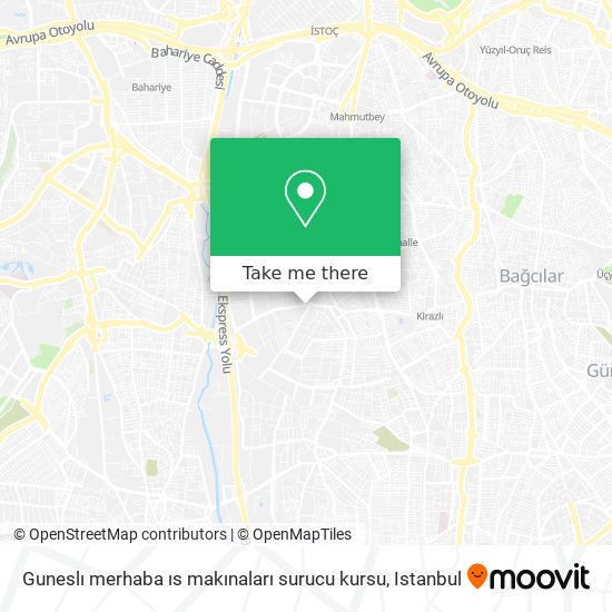 Guneslı merhaba ıs makınaları surucu kursu map