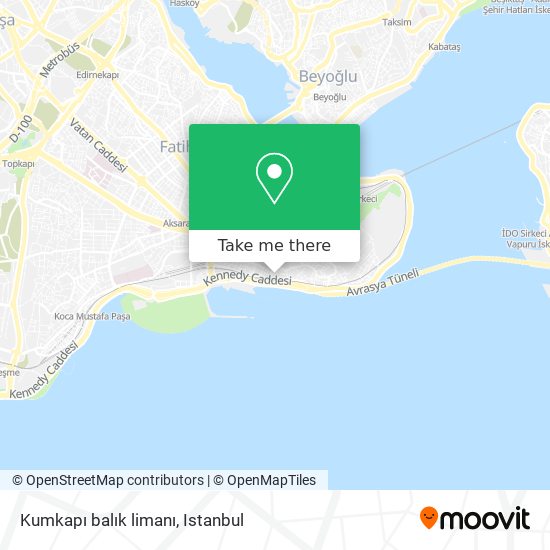 Kumkapı balık limanı map