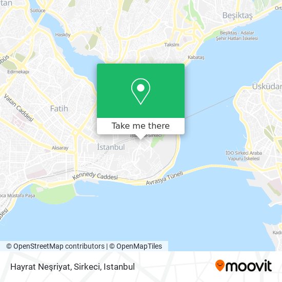 Hayrat Neşriyat, Sirkeci map